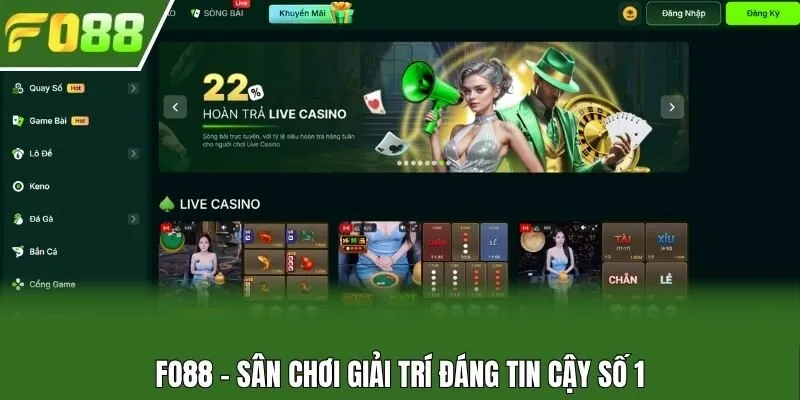 Fo88 - Sân chơi giải trí đáng tin cậy số 1